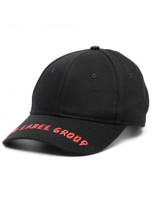 Cappello con visiera ricamato 44 Label Group nero