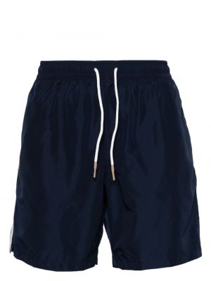 Kratke hlače s črtami Eleventy modra