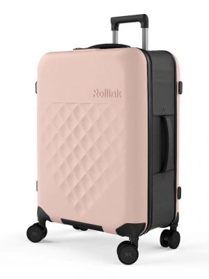 Růžový kufr Rollink