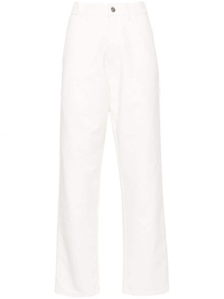Памучни прав панталон Hommegirls бяло