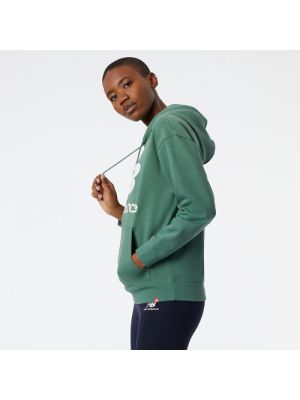Oversize hoodie aus baumwoll New Balance grün