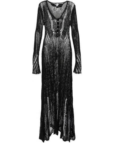 Платье макси Norma Kamali, черное