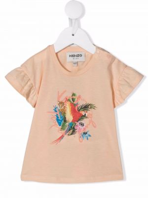 Tričko Kenzo Kids - Oranžová