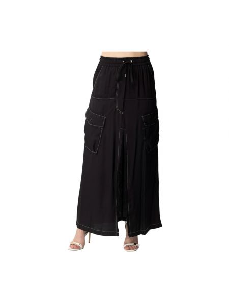 Długa spódnica z wiskozy Pinko czarna