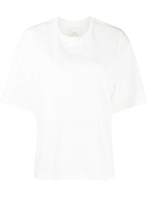 Koszulka bawełniana z okrągłym dekoltem Studio Nicholson biała