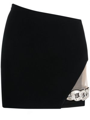 Asymetrické mini sukně David Koma černé