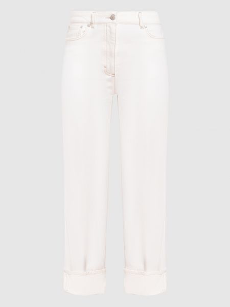 Белые прямые джинсы Peserico
