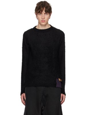 Черный свитер со вставками F kolor