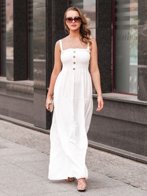 Макси рокля Edoti бяло