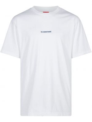 Памучна тениска Supreme бяло