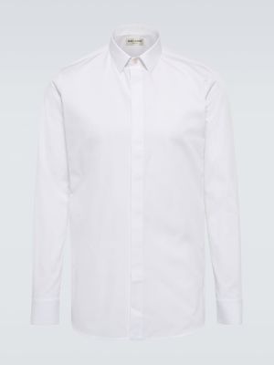Koszula bawełniana Saint Laurent, biały