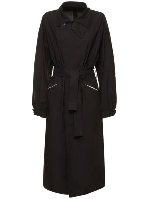 Pamučni trench kaput Yohji Yamamoto crna