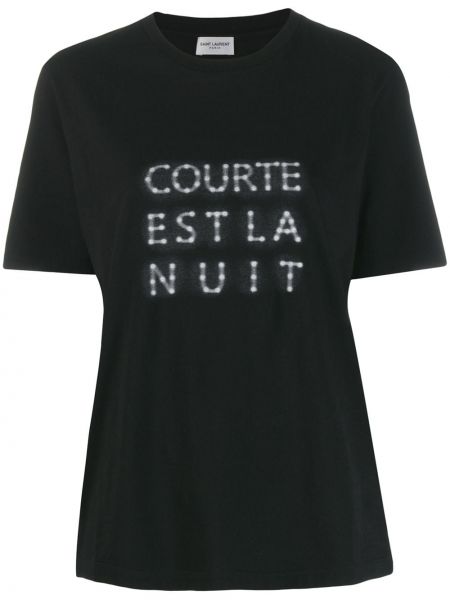 Camiseta Saint Laurent negro