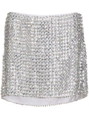 Retrofete Ruby embellished mini skirt - Argento