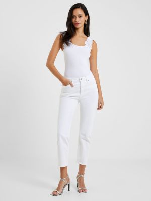 Укороченные джинсы-стрейч French Connection Conscious белые
