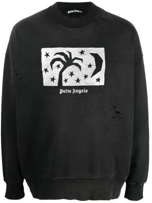 Sweatshirt Palm Angels svart