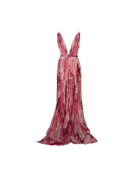 Sukienka bez rękawów Roberto Cavalli różowa