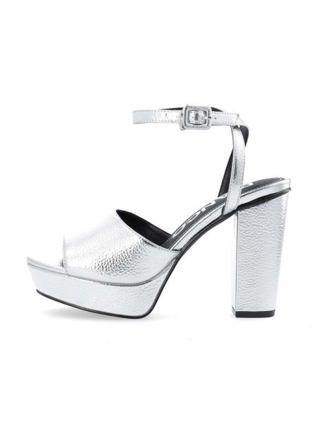 Sandały Bianco srebrne