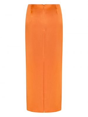 Saténové dlouhá sukně Anna Quan oranžové