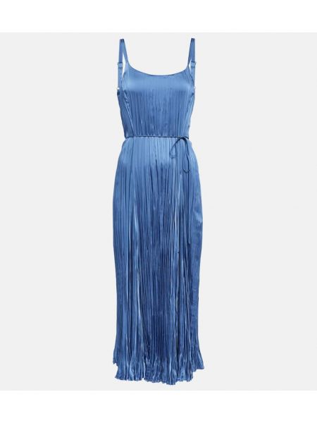 Plisované midi šaty Vince modré