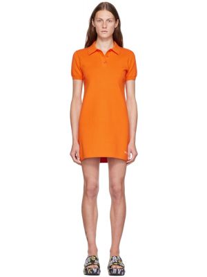 Оранжевое платье мини Marc Jacobs