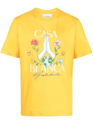 Памучна тениска Casablanca жълто