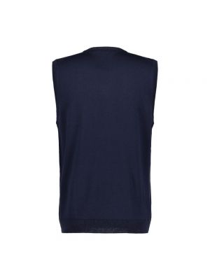 Jersey con escote v de tela jersey Roberto Collina azul