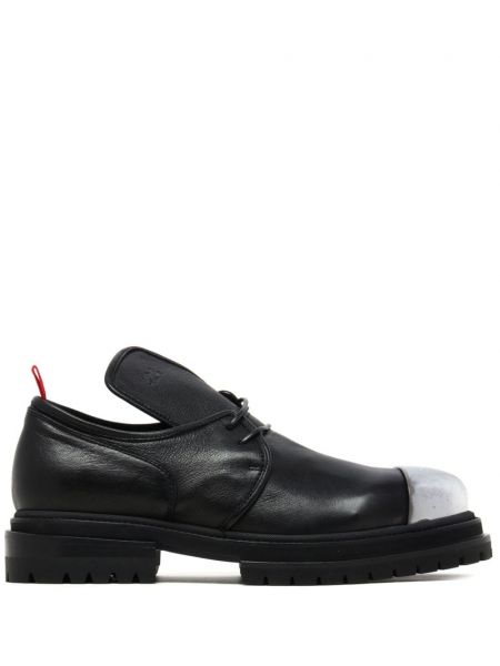 Pantofi oxford cu șireturi din dantelă 424 negru