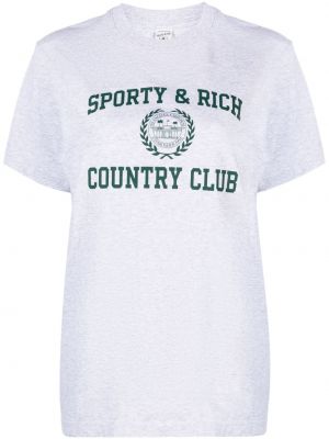 T-shirt Sporty & Rich grigio
