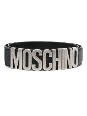 Кожаный колан Moschino черно