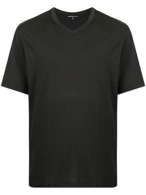 T-krekls ar v veida izgriezumu James Perse pelēks