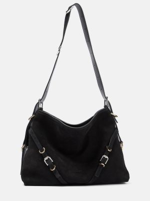 Semišová kabelka Givenchy čierna