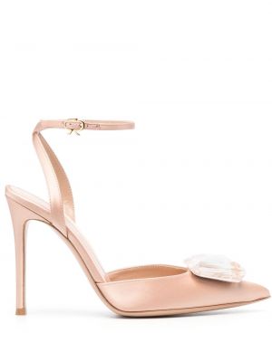 Escarpins à imprimé Gianvito Rossi rose