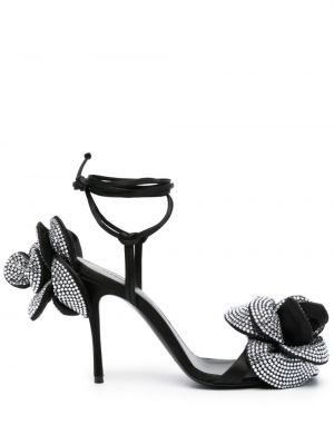 Kvetinové sandále Magda Butrym čierna