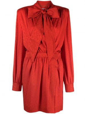 Mini-abito con stampa paisley Saint Laurent Pre-owned rosso