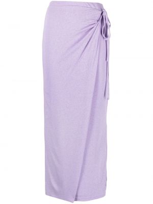 Fialové dlouhá sukně Nanushka