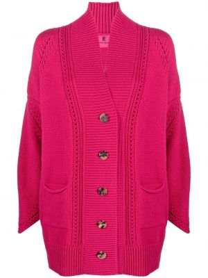 Strikkegenser med v-hals Ermanno Scervino rosa