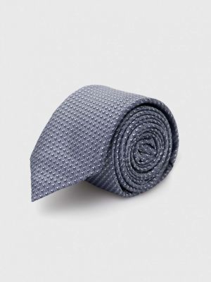 Hedvábná kravata Hugo šedá