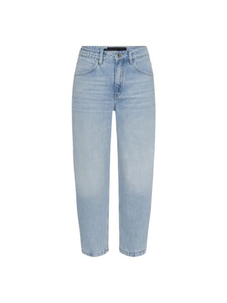 High waist straight jeans ausgestellt Drykorn blau