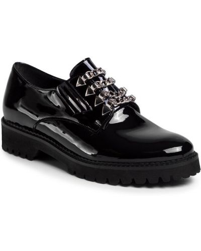 Pantofi oxford Karino negru