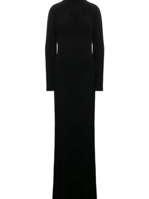 Черное платье из вискозы Alberta Ferretti