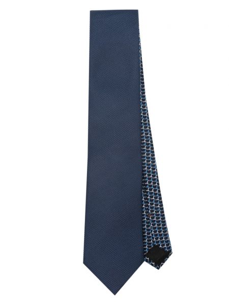 Žakarda zīda kaklasaite Zegna zils
