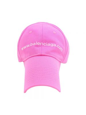 Różowa czapka z daszkiem Balenciaga