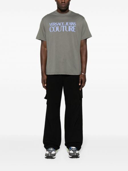 T-krekls Versace Jeans Couture pelēks