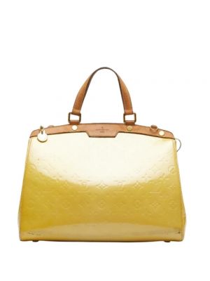 Retro leder umhängetasche mit taschen Louis Vuitton Vintage beige