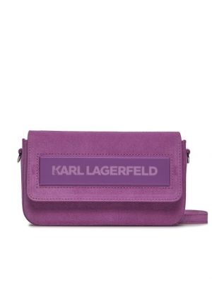 Crossbody kabelka Karl Lagerfeld ružová