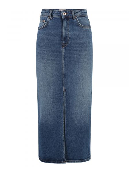 Denimnederdel Only Petite blå