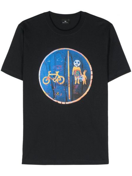 T-shirt aus baumwoll mit print Ps Paul Smith