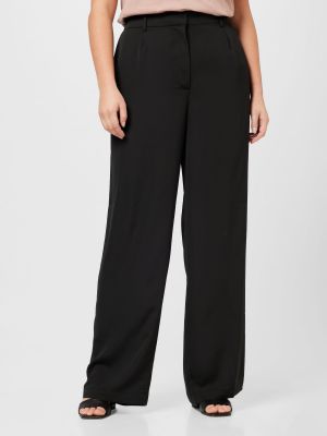 Plisované nohavice Calvin Klein Curve čierna