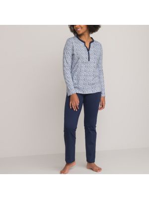 Pijama de algodón con estampado Anne Weyburn azul